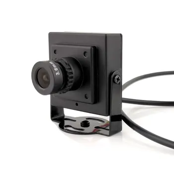 1000TVL Farebná CCTV Mini Analógové Bezpečnostné Kamery Kovové Telo CVBS Spredu Dohľadu CAM