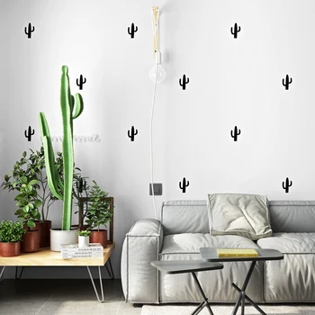 abstraktných parede Moderné Nordic Doplnky, Tapety Domova Zelená Čierna Kaktus Výzdoba Domov Wall Paper Roll pre Steny decoracao casa