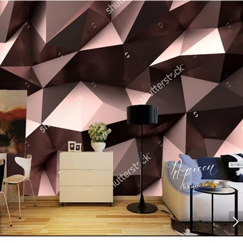 Moderné tapety, 3D geometrické vzory pre obývacia izba gauč reštaurácia pozadí steny vinyl abstraktných de parede