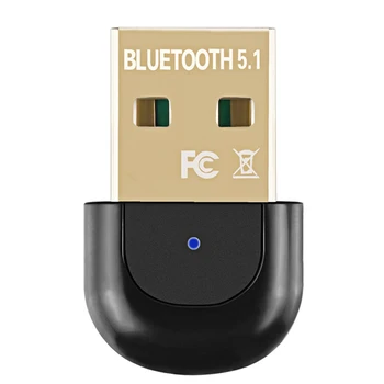USB Bluetooth 5.1 Adaptér Bluetooth, USB Vysielač Reproduktory, Klávesnice, Myši, Tlačiarne, Prijímač Pre PC Win 7/8/10/11