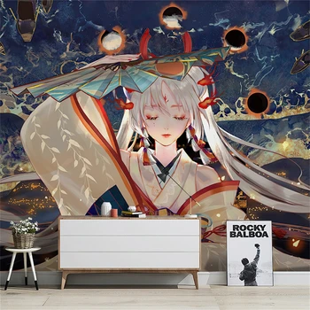 vlastné Japonskej anime starožitné nástenné maľby, tapety pre obývacej izby, spálne, gauč pozadí wall paper art steny pokrýva domova