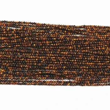 Vysoko kvalitné prírodné žlté tiger kameň 2 mm 3 mm okrúhle korálky hot predaj krásneho Šperky B393